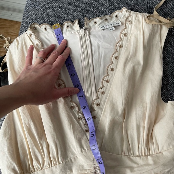 Moon River Vintage Inspired Cream Dress - Picture 9 of 12